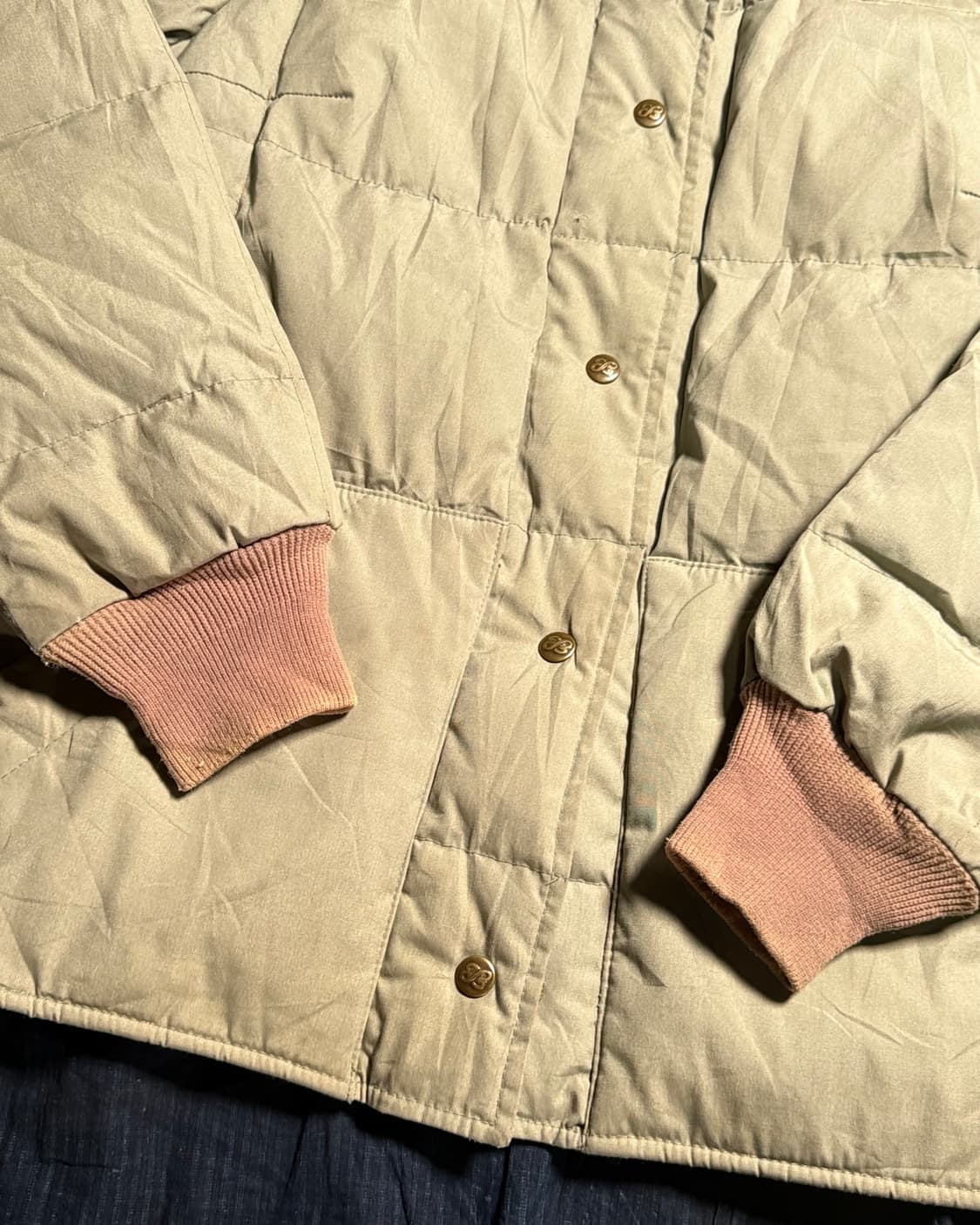 80‘s 에디바우어 구스다운 스냅자켓 L 상품이미지3