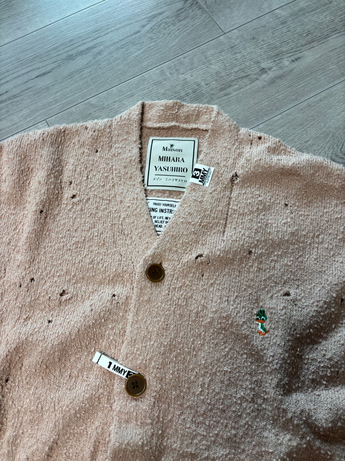 [36] 미하라야스히로 디스트레스 가디건 상품이미지3