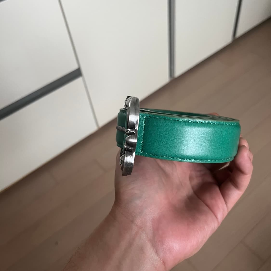 [2] 언더마이카 더블 플로럴 벨트 그린 상품이미지3