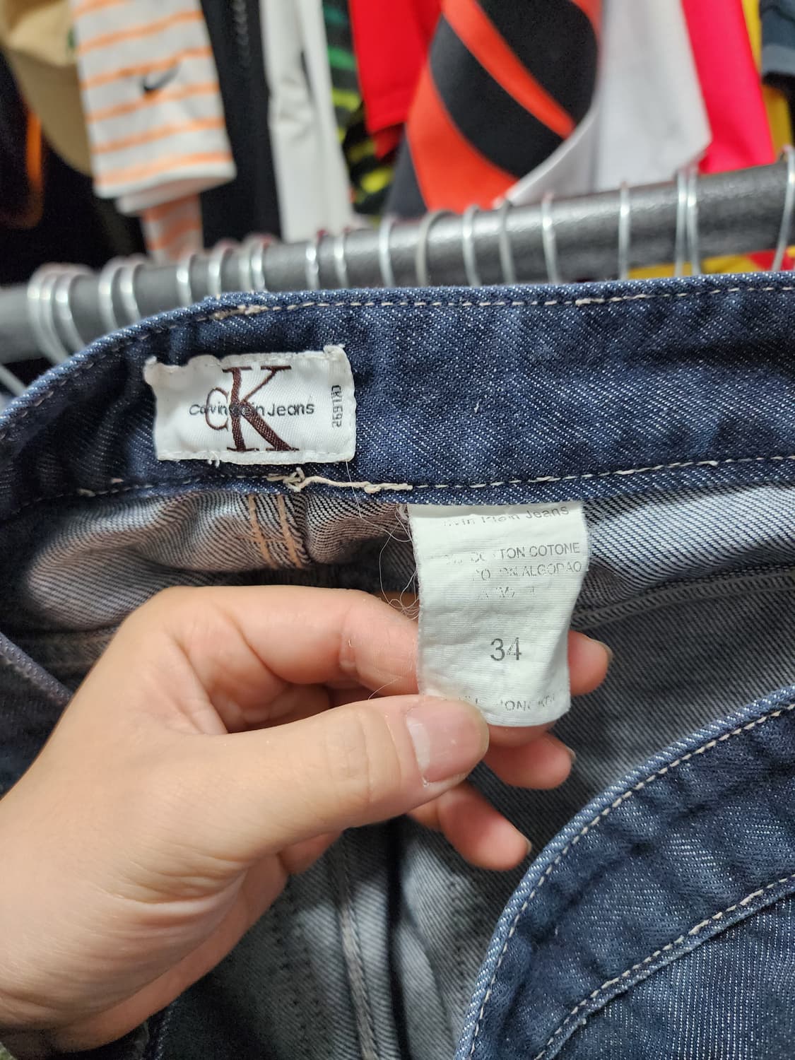 캘빈클라인 생지 스트레이트 데님 팬츠 상품이미지4