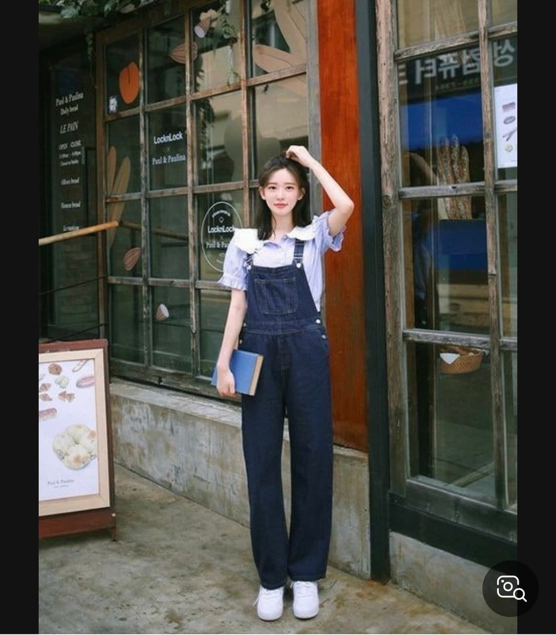 새상품 밀크코코아 오버롤 상품이미지1