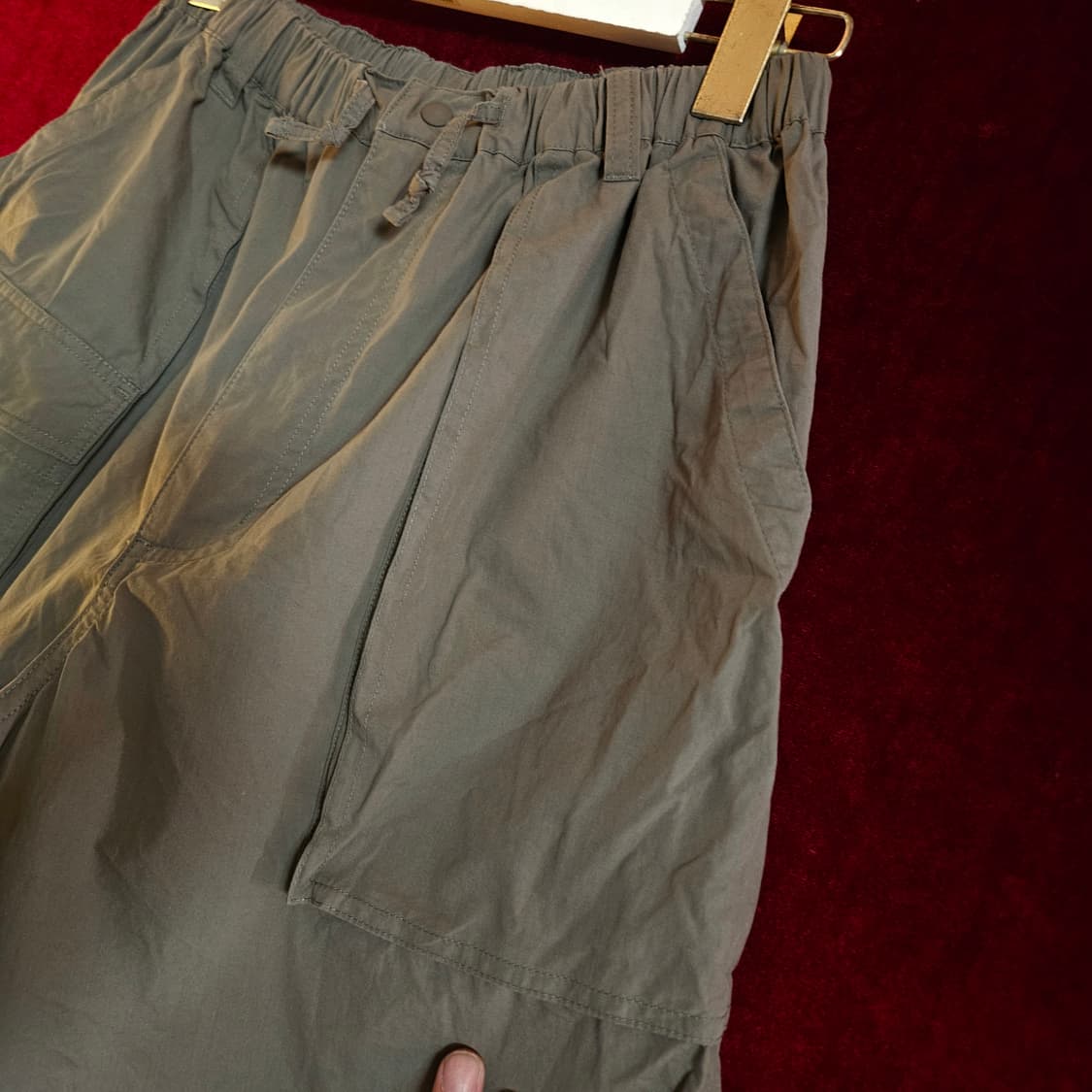 유니폼브릿지 23ss 카키 유틸리티 밴딩 반바지 XL size 상품이미지6