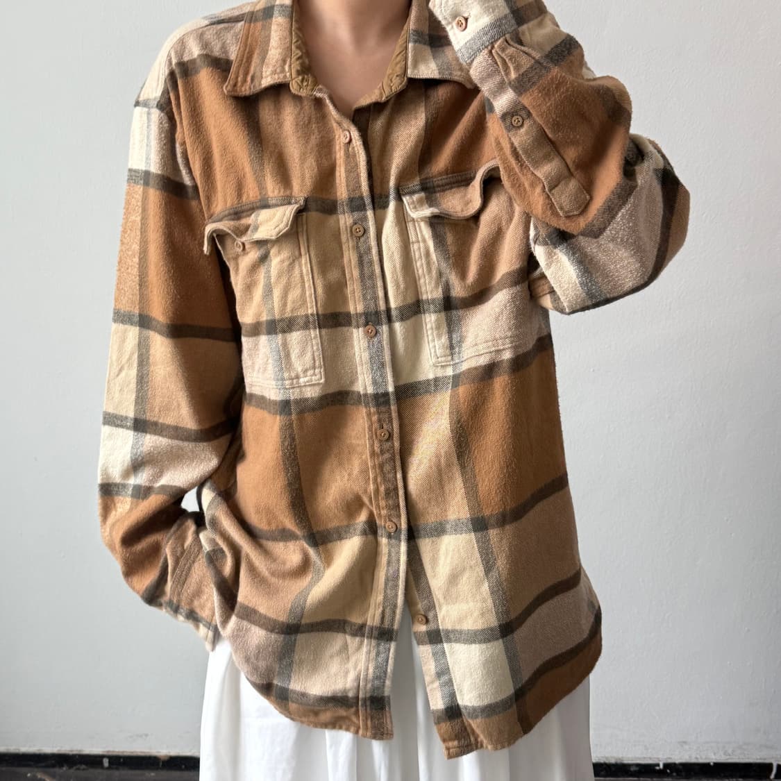 [XXL] 노스페이스 체크 남방 상품이미지1