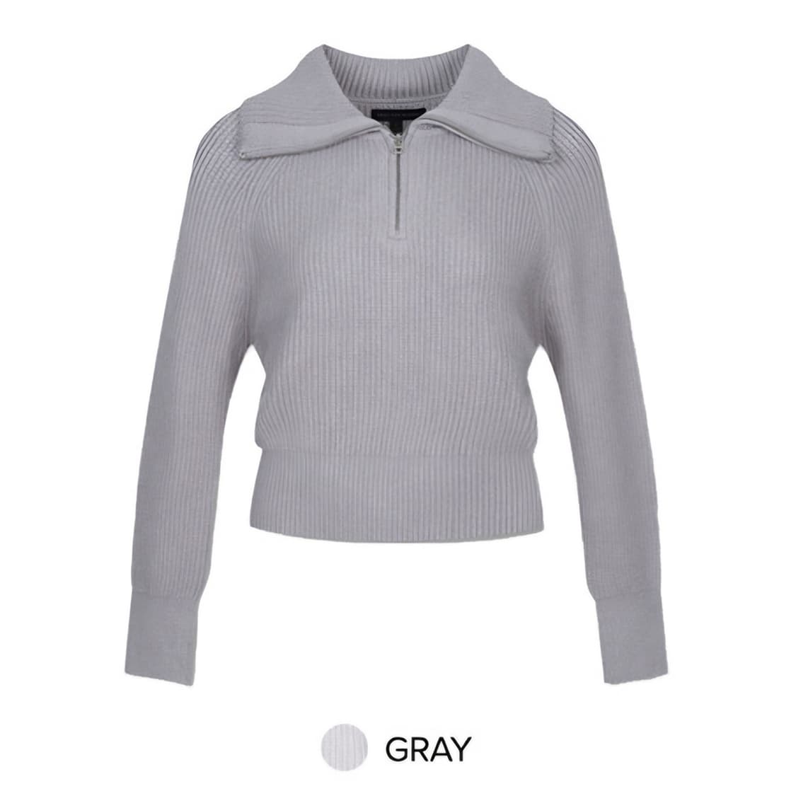 스파오 하찌 하프넥 반집업 리브드 니트 스웨터 S 상품이미지1