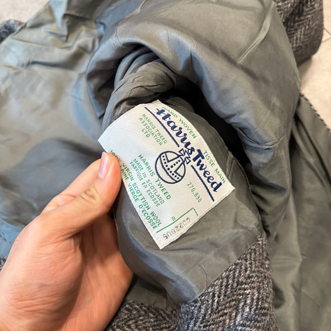 빈티지 해리스트위드  울 자켓 상품이미지7