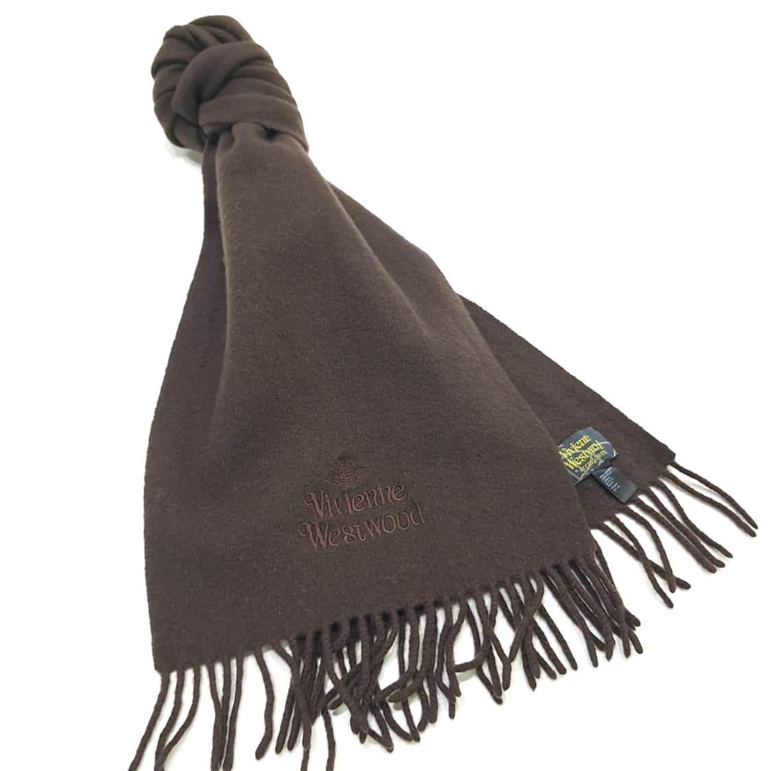 MX112 비비안 웨스트우드 다크브라운 목도리 머플러 상품이미지2