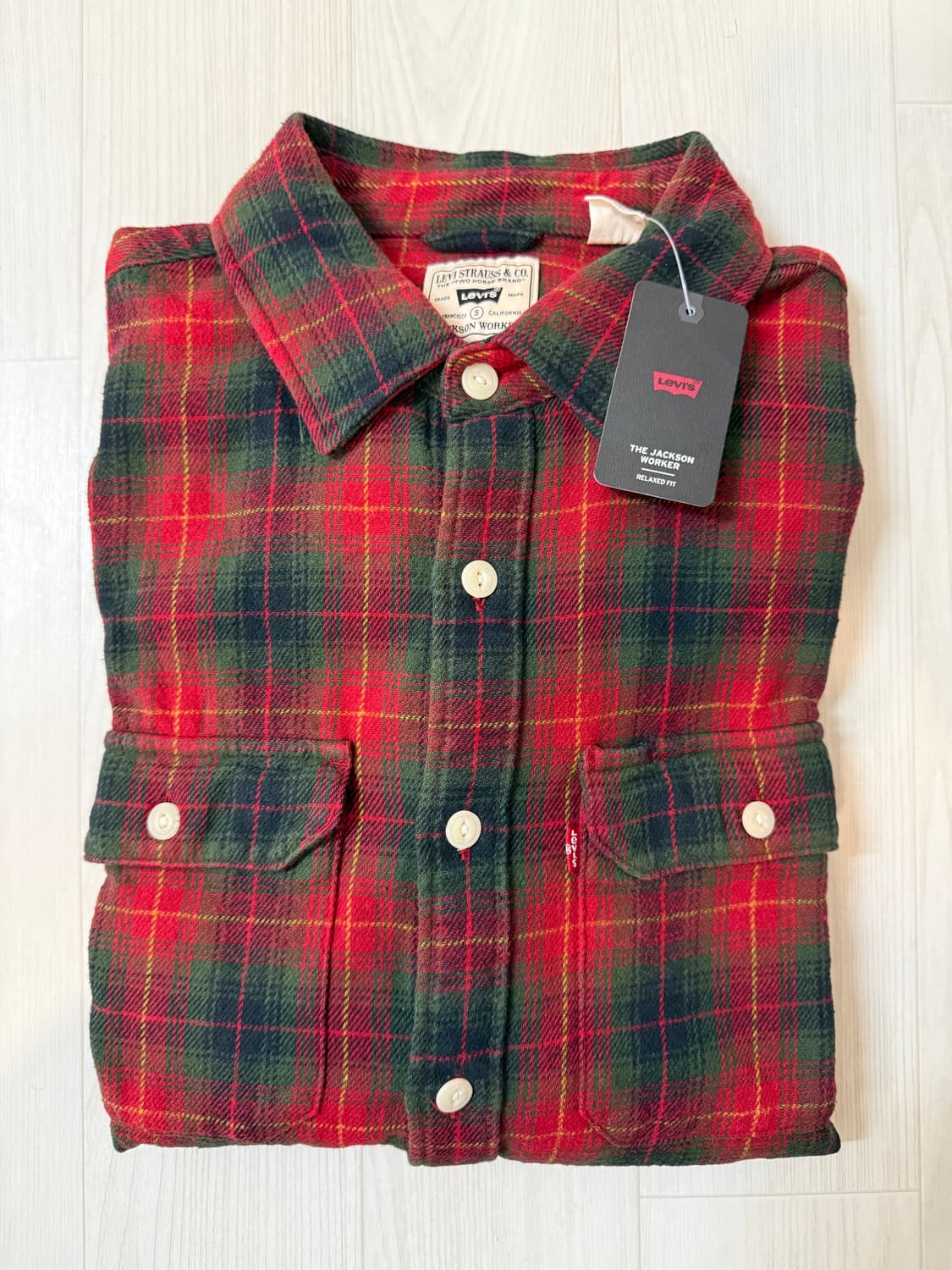 리바이스 잭슨 워커 체크 프란넬 셔츠 *새상품* 상품이미지1