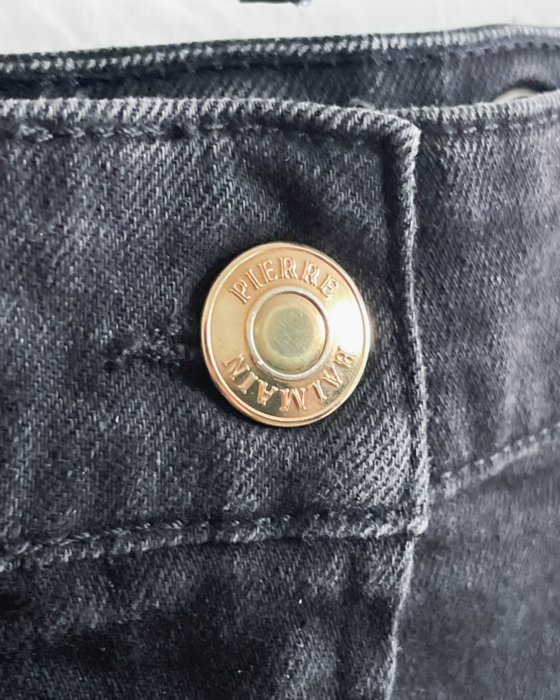 발망 아일렛 바이커 데님 쇼트 미니스커트 상품이미지8