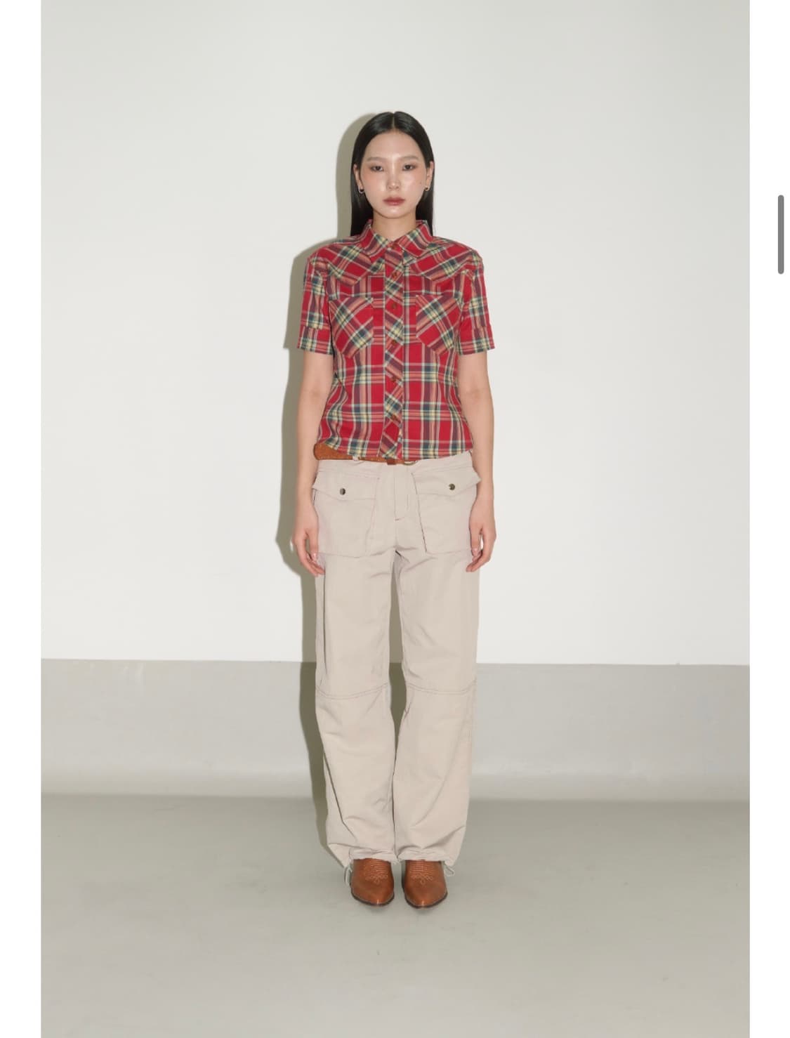 WESTERN CHECK SHORT SLEEVE SHIRT 상품이미지2