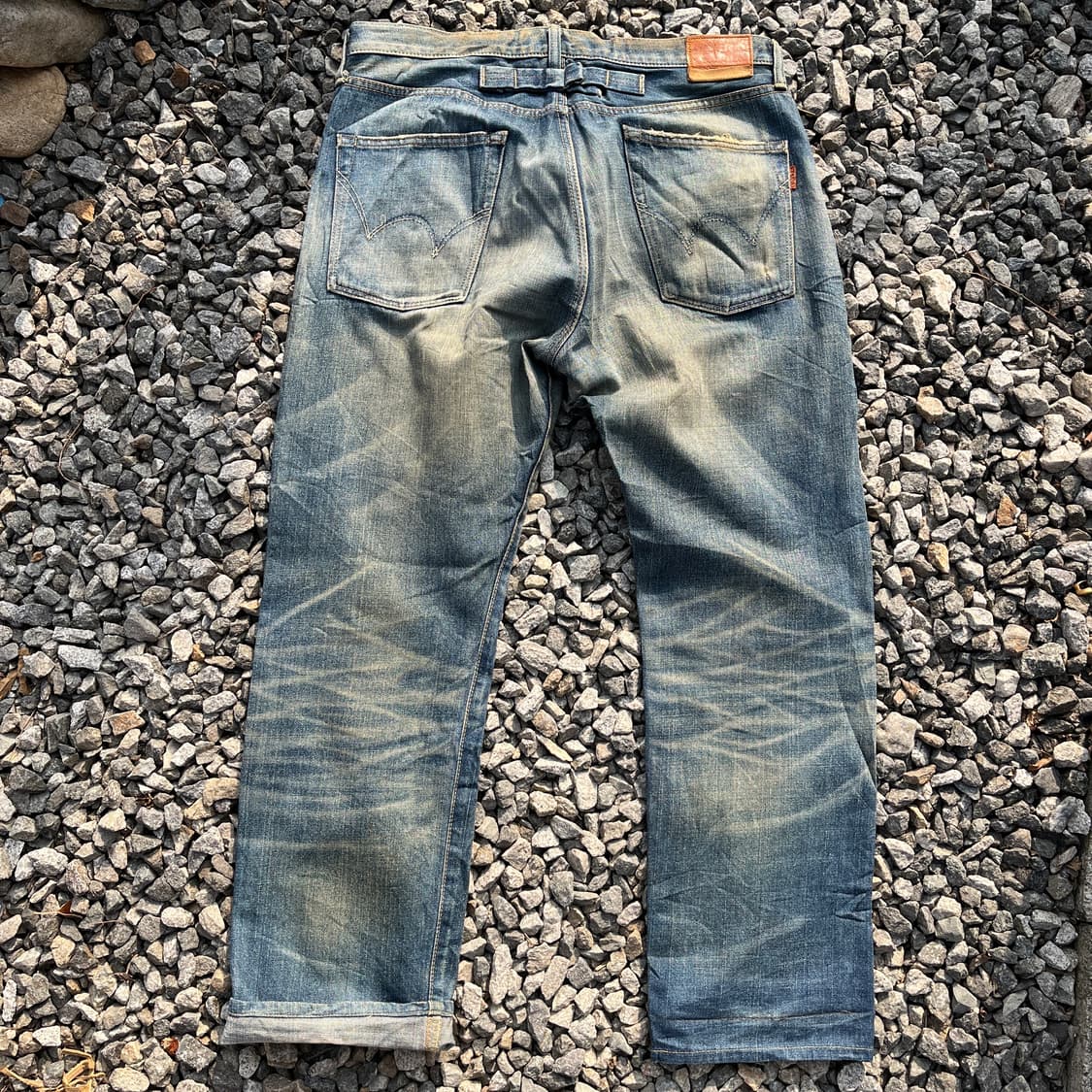 90s에드윈(JAPAN) 505ZX 신치백 셀비지 데님(실측확인) 상품이미지10