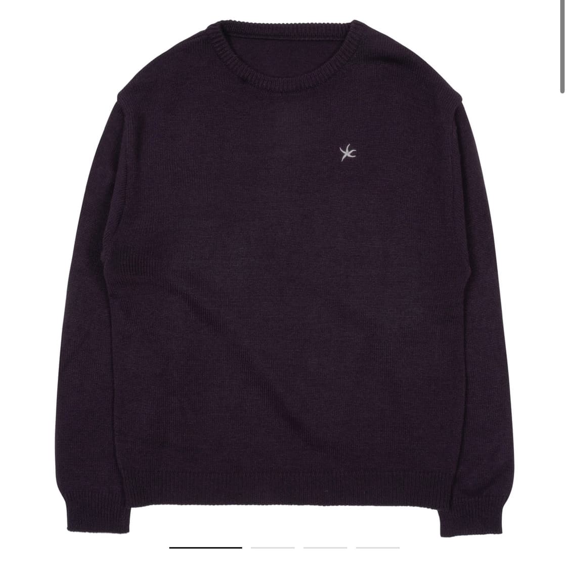 더콜디스트모먼트 미니 로고 니트 퍼플 L 상품이미지1