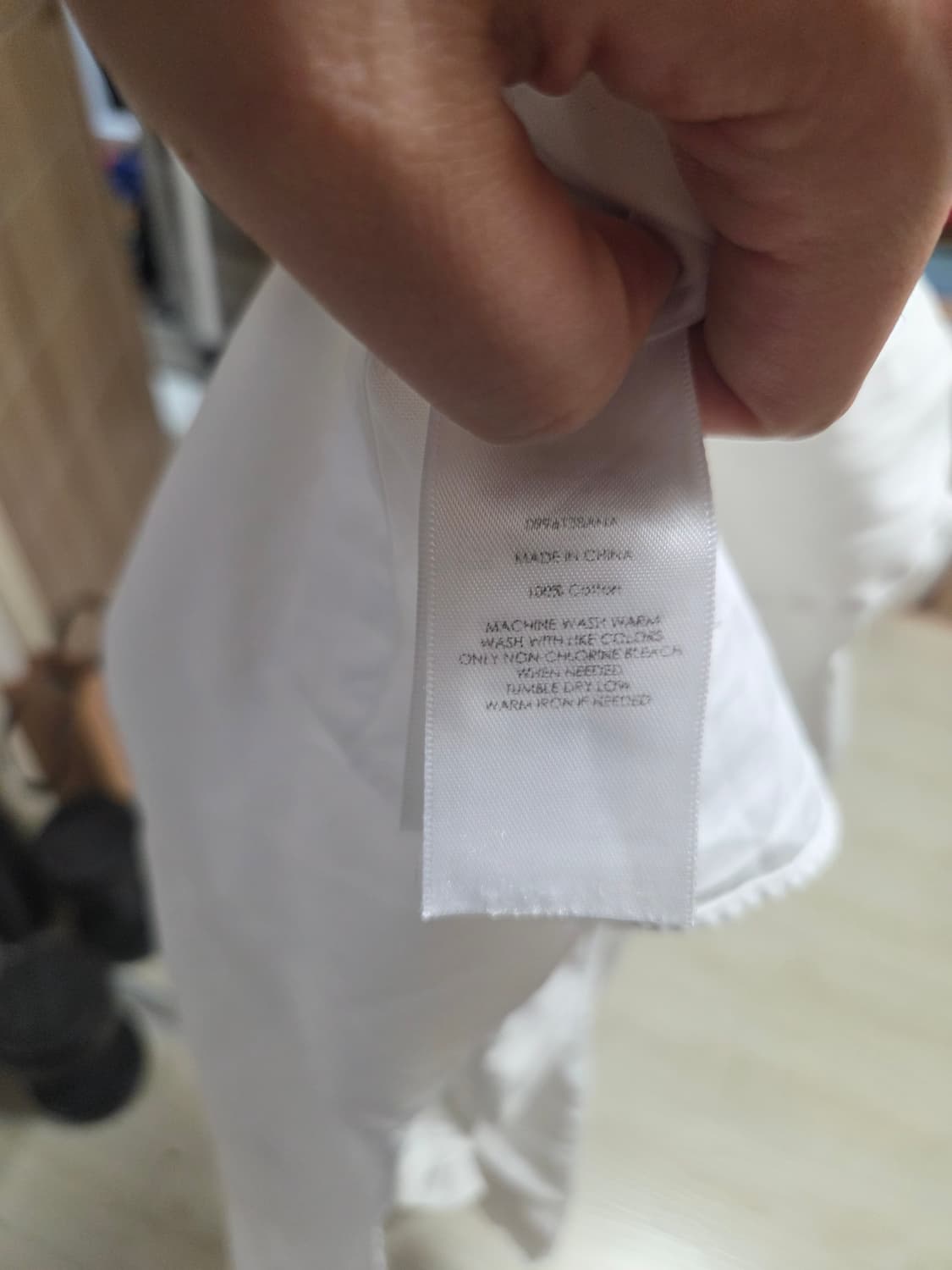 폴로 랄프로렌 커스텀핏 화이트 셔츠 L 상품이미지4