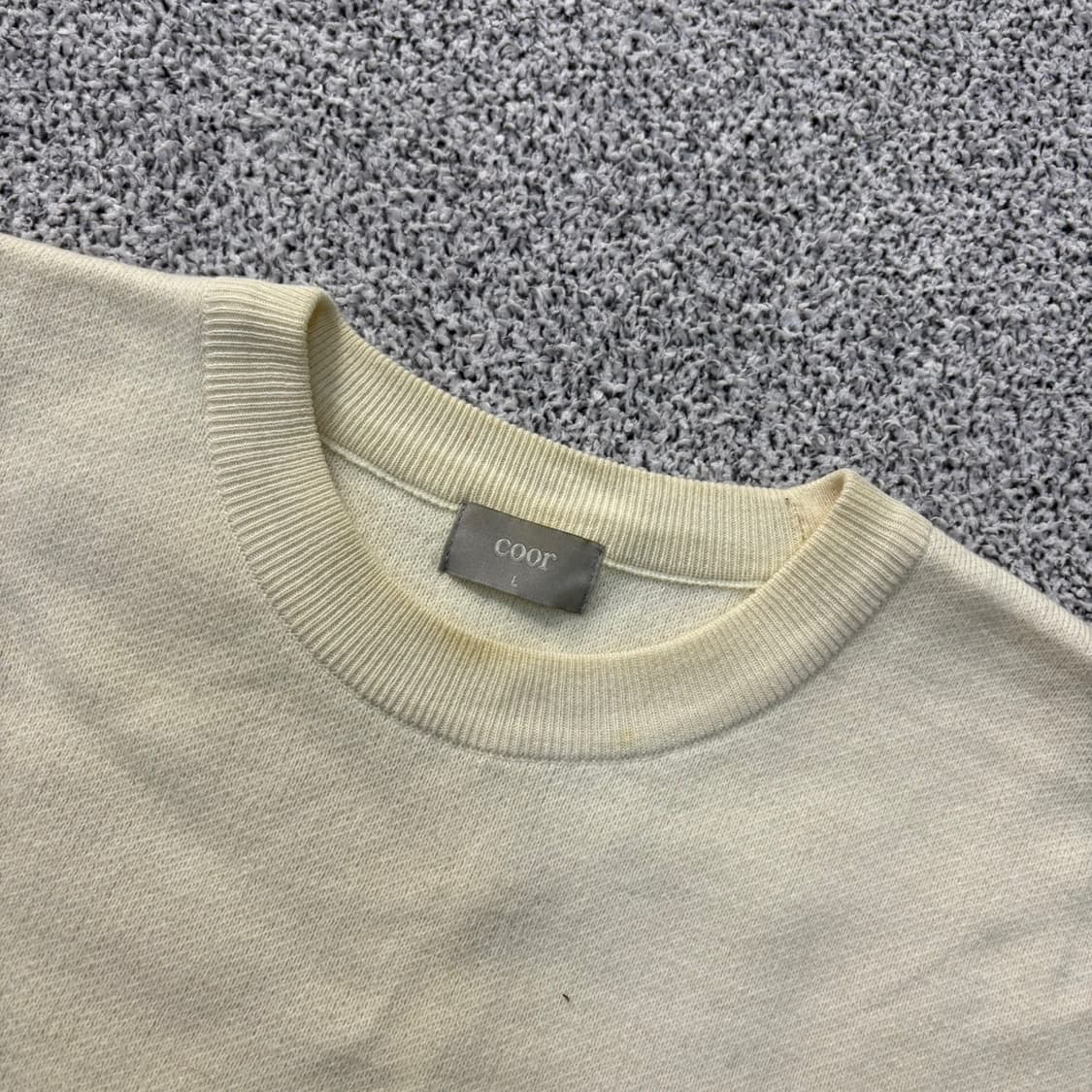 L 쿠어 울 캐시미어 니트 긴팔 0323J 상품이미지2