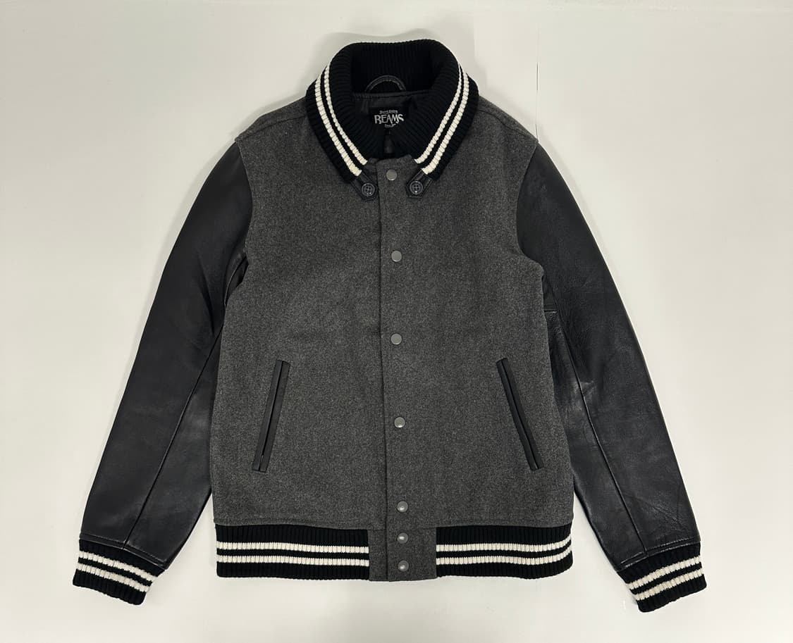 빔즈 BEAMS  레더 울자켓  상품이미지1