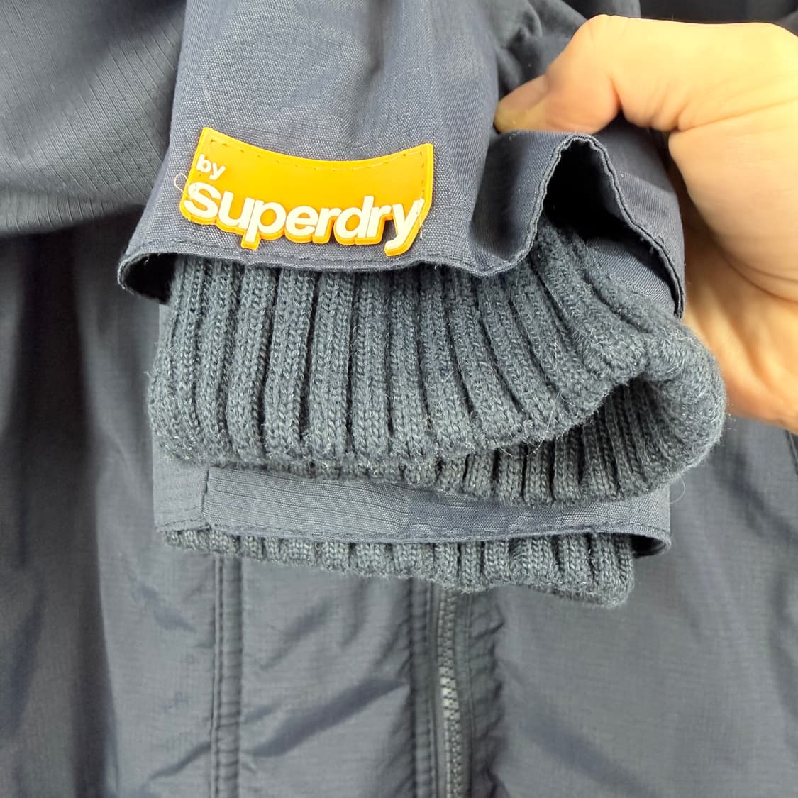 (S) 슈퍼드라이 빈티지 3-ZIP 윈드 자켓 네이비 상품이미지3