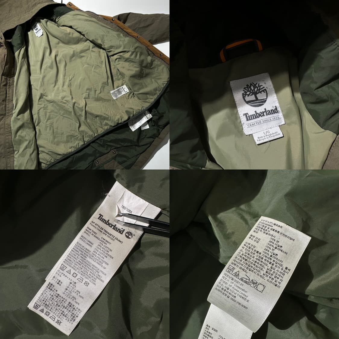 팀버랜드 경량패딩 라이너 투인원 피쉬테일 필드 파카 야상 자켓 상품이미지10