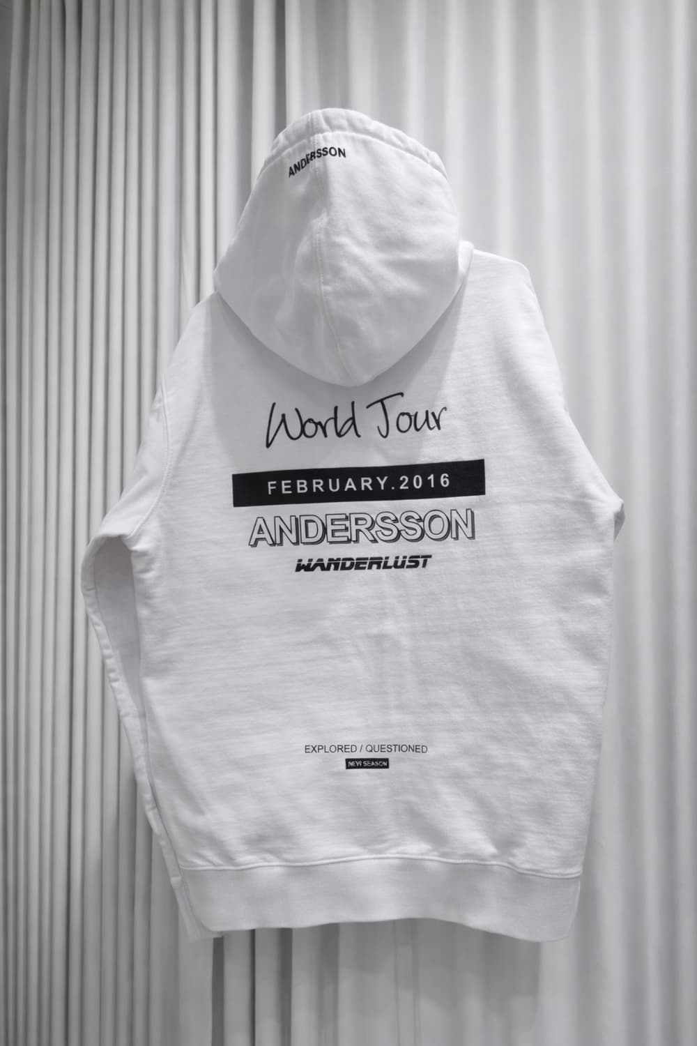 앤더슨벨 화이트 후드티 상품이미지3
