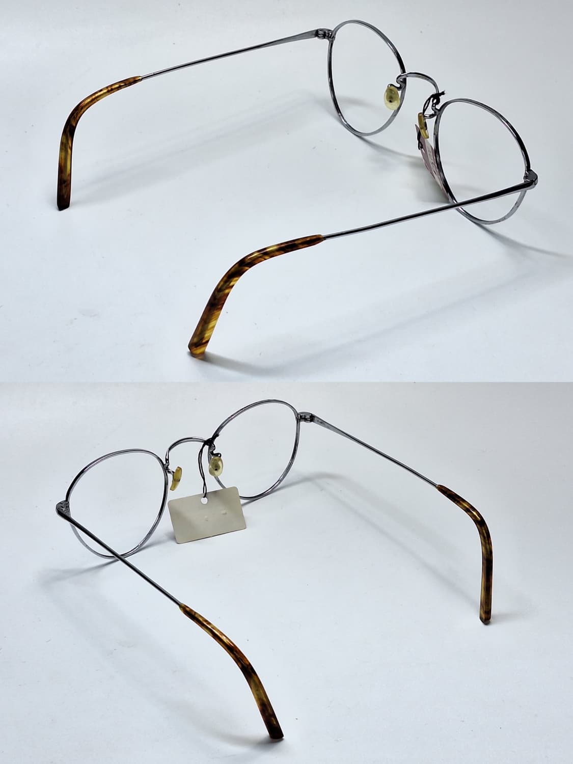 80s 일본제 빈티지 데드스톡 미사용/역삼각형 판토형 안경테 클래식 상품이미지4