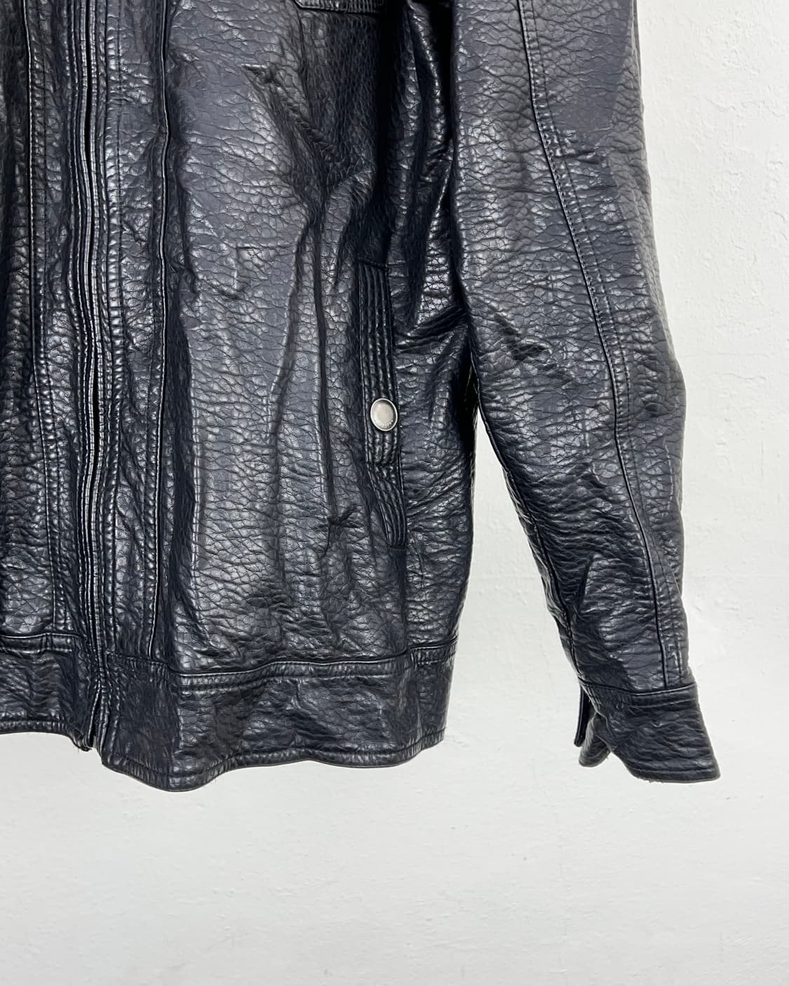 디스틸러리 블랙 시어링 유틸 제뉴윈 레더 자켓 상품이미지5