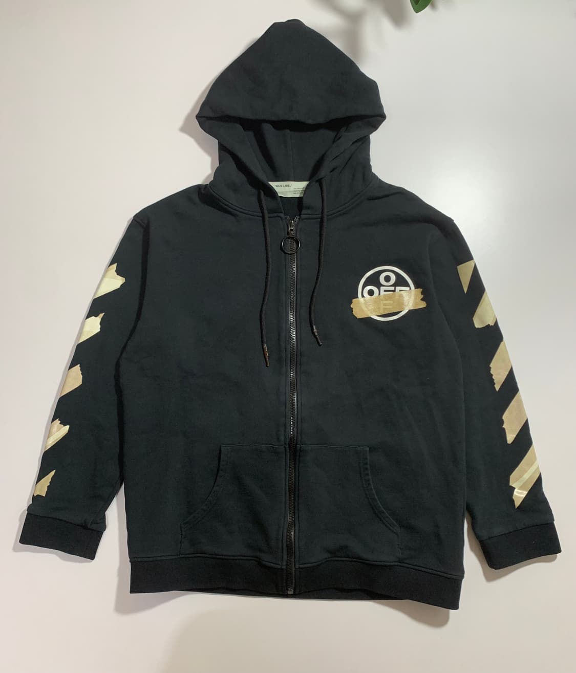 오프화이트 테이프 애로우 후드집업 XL 상품이미지2