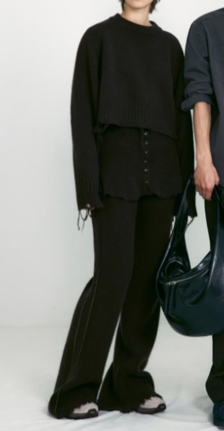 (새상품)로우클래식 데미지드 풀오버+팬츠 s 상품이미지3