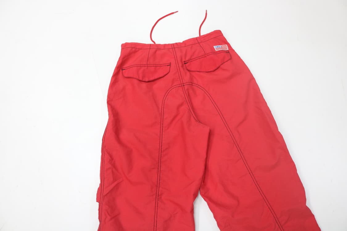 UFO 빈티지 레드 립스탑 니패드 카고 팬츠 (S) 상품이미지8