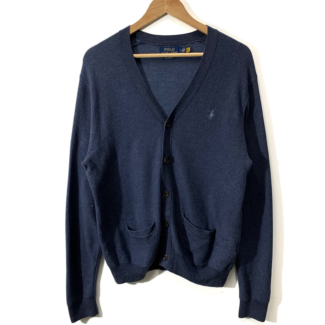 폴로 Qr라벨 피마코튼 가디건    상품이미지1