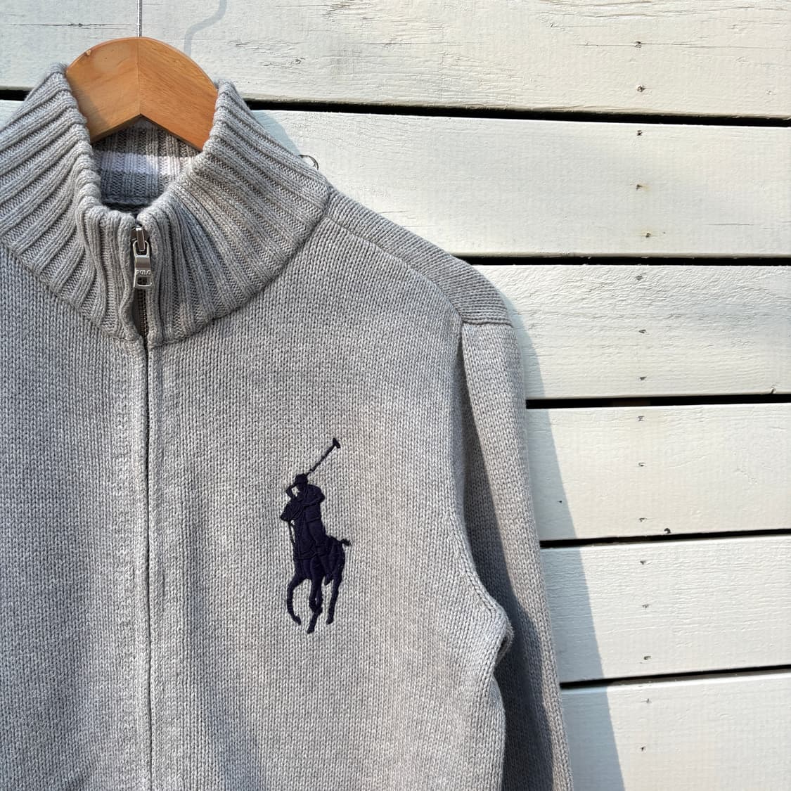 Polo 폴로 빅포니 니트 집업 상품이미지3