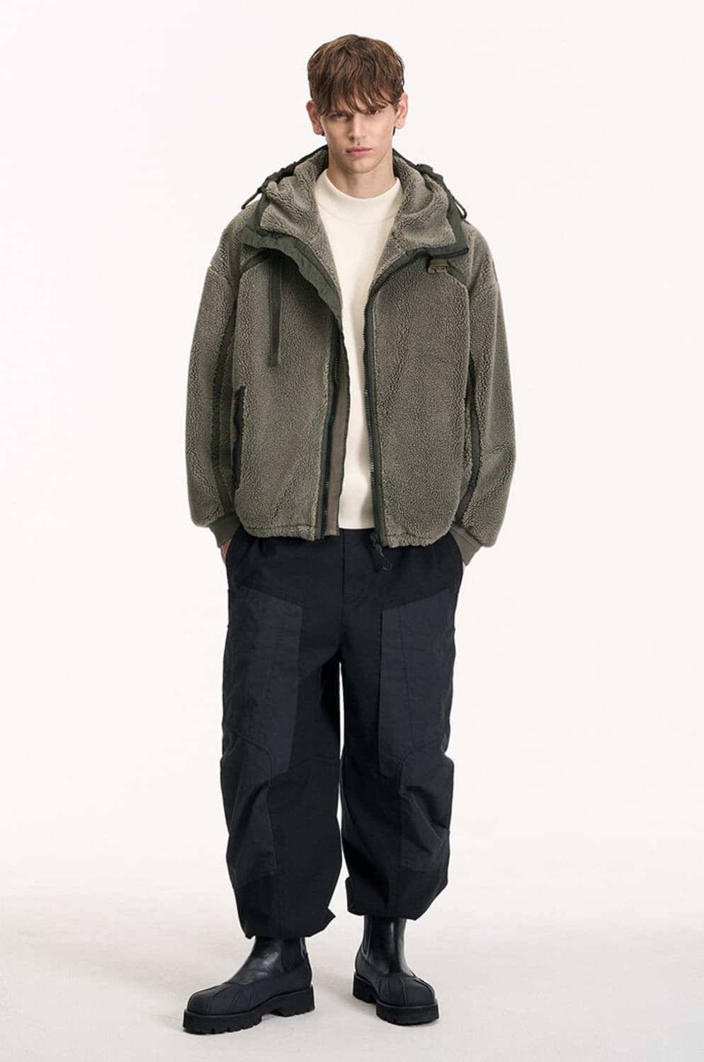 시스템옴므 부클 후드집업 후리스 (100) 상품이미지1