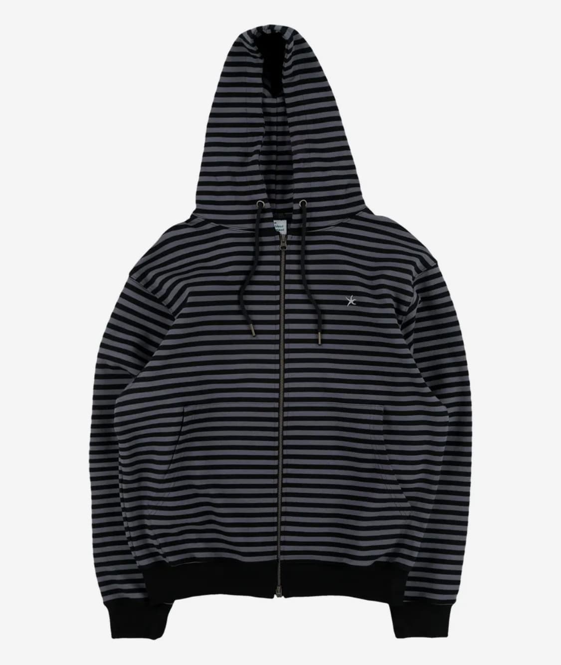 더콜디스트모먼트 TCM stripe hooded zip-up (M) 상품이미지1