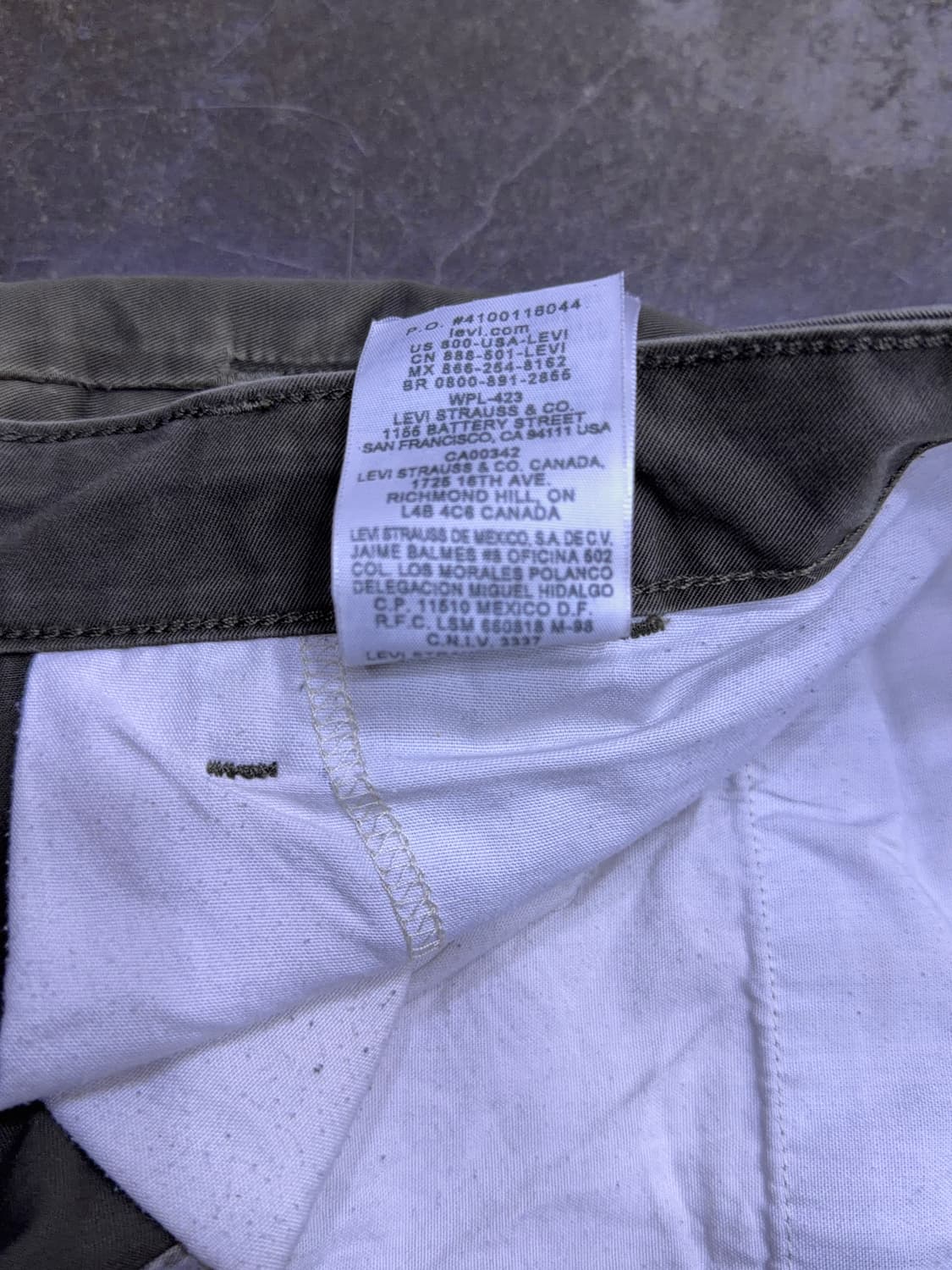 리바이스 511 스키니 슬림핏 빈티지 워싱 어드저스트 카고팬츠 36 상품이미지10