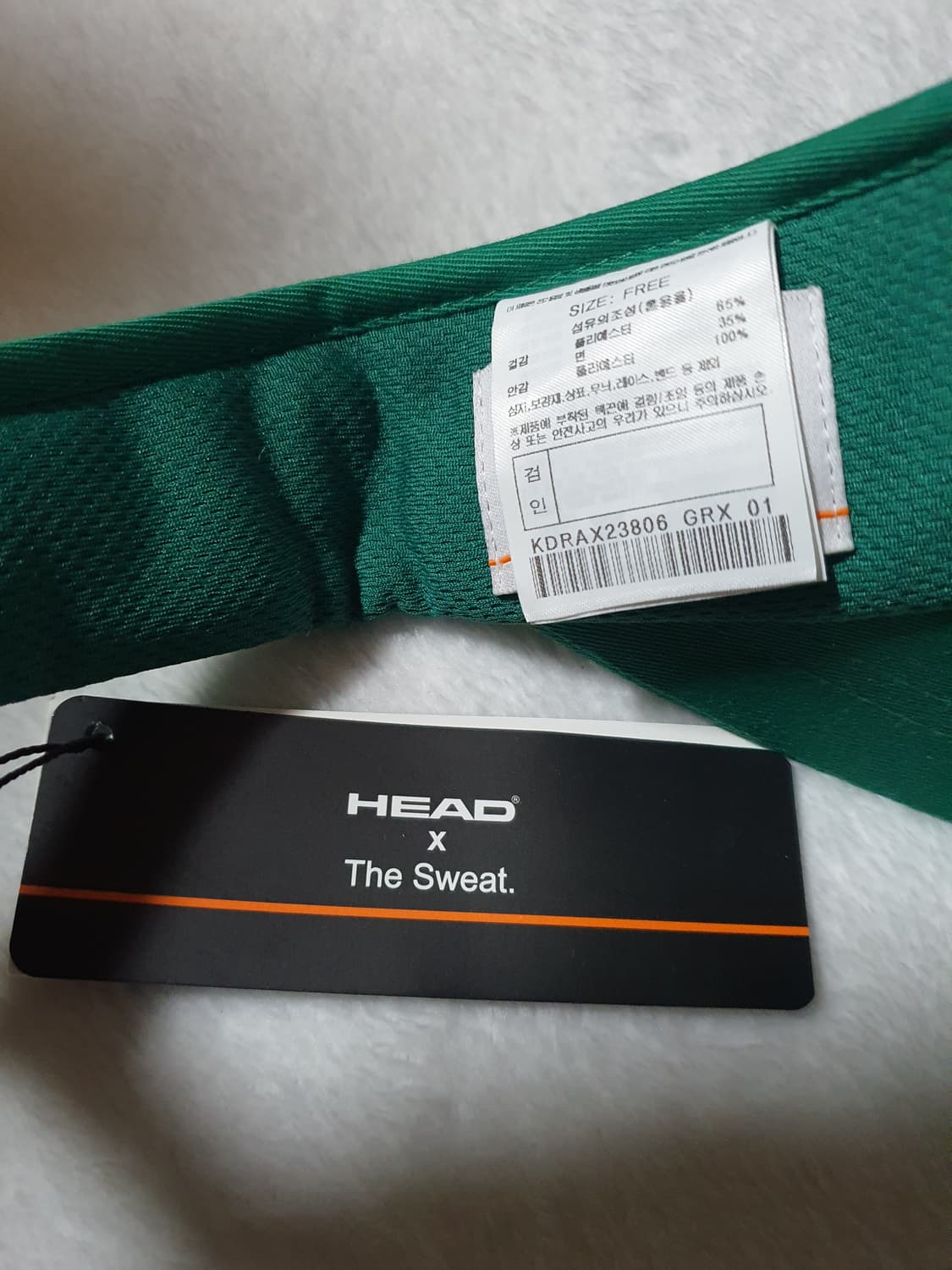 HEAD THE SWEAT 헤드 테니스클럽 썬바이져 썬캡 상품이미지4