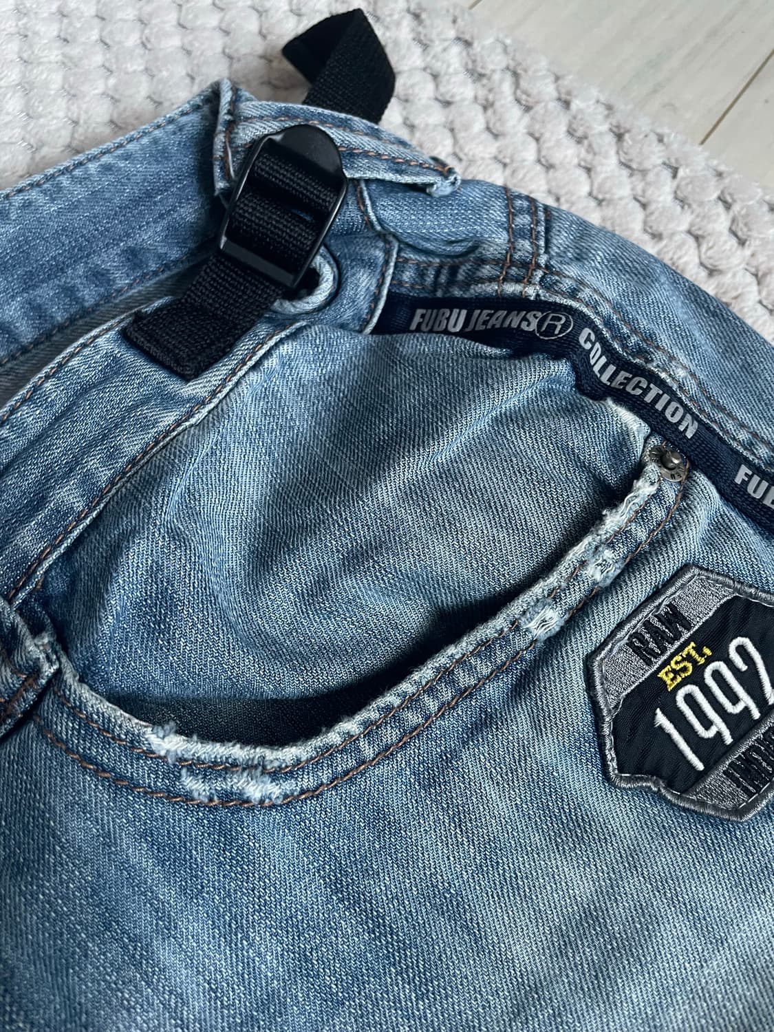 Fubu 데님 버뮤다 청바지 올드스쿨 스트릿 스타일 상품이미지5