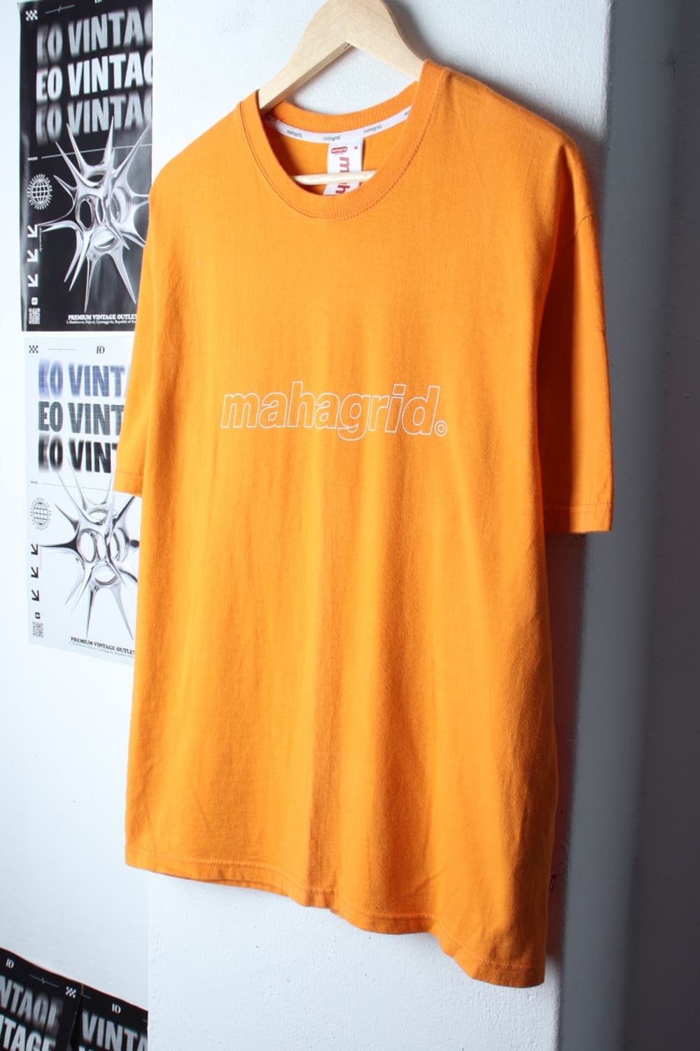(M-XL) 마하그리드 반팔 티셔츠 빅로고 오렌지 올드스쿨-H31436 상품이미지1