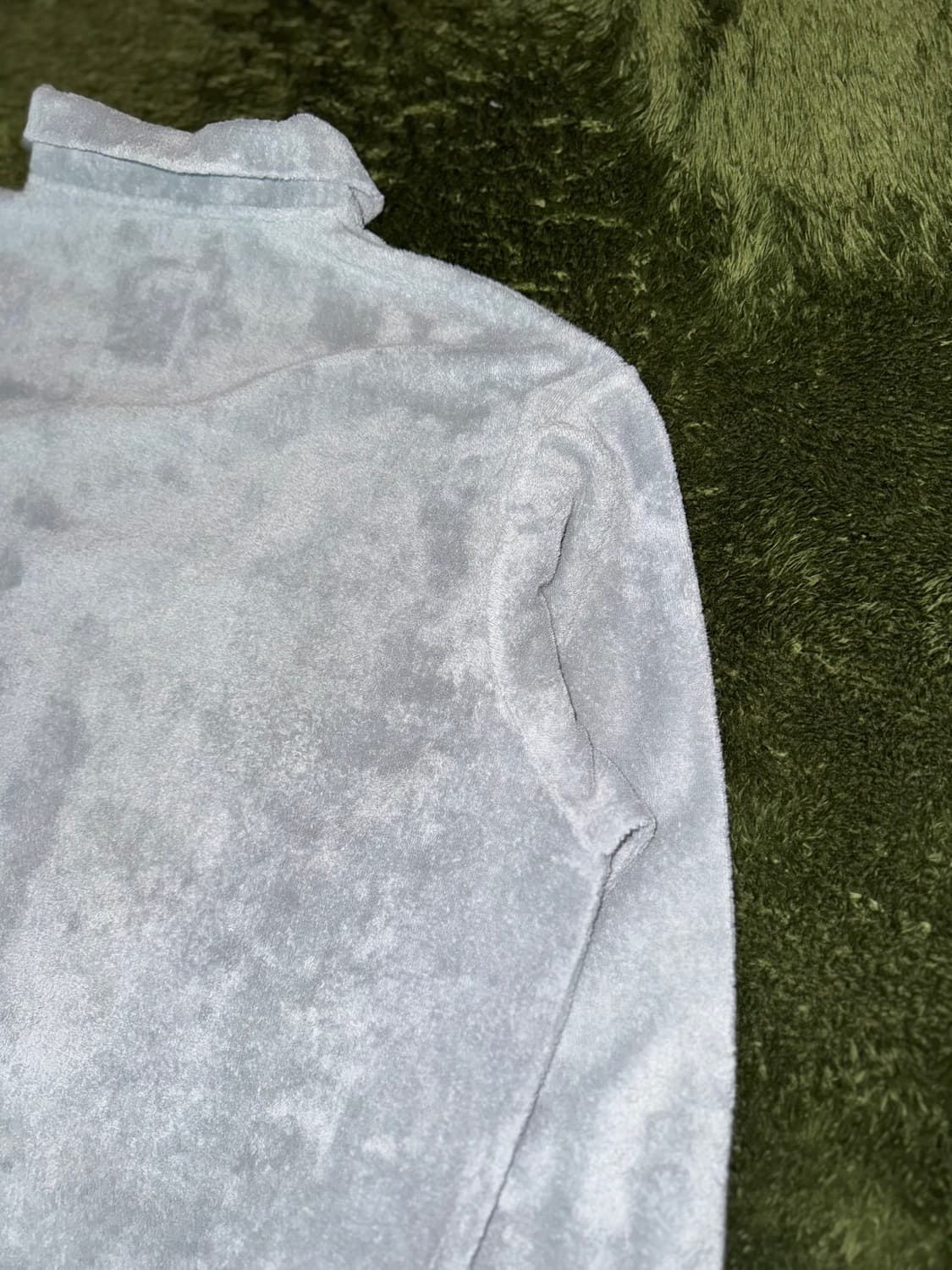 [2] Balansa 발란사 X 송월 타올 테리 폴로 롱슬리브 그레이 상품이미지9