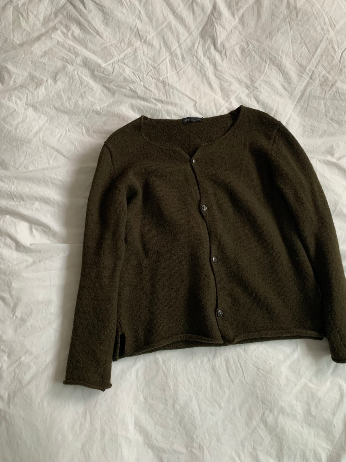 딥카키 베이직 가디건 상품이미지2