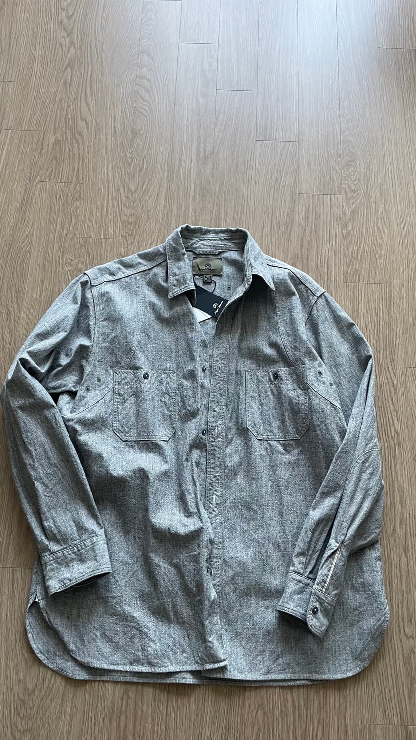 나이젤카본 메디컬 샴브레이셔츠 솔트&페퍼 54 XXL 새제품 상품이미지3