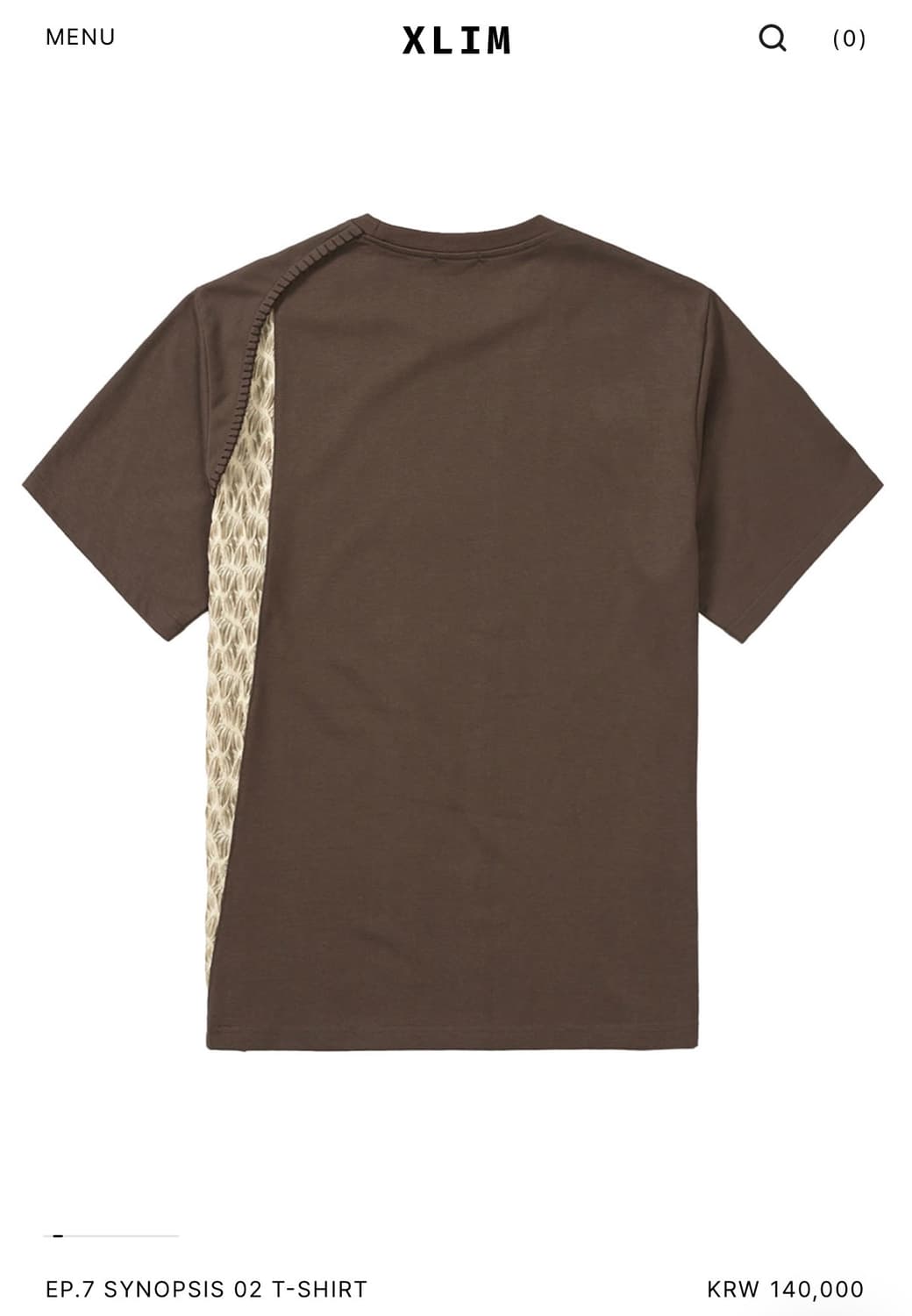 XLIM EP.7 SYNOPSIS 02 T-SHIRT (BROWN) 상품이미지1