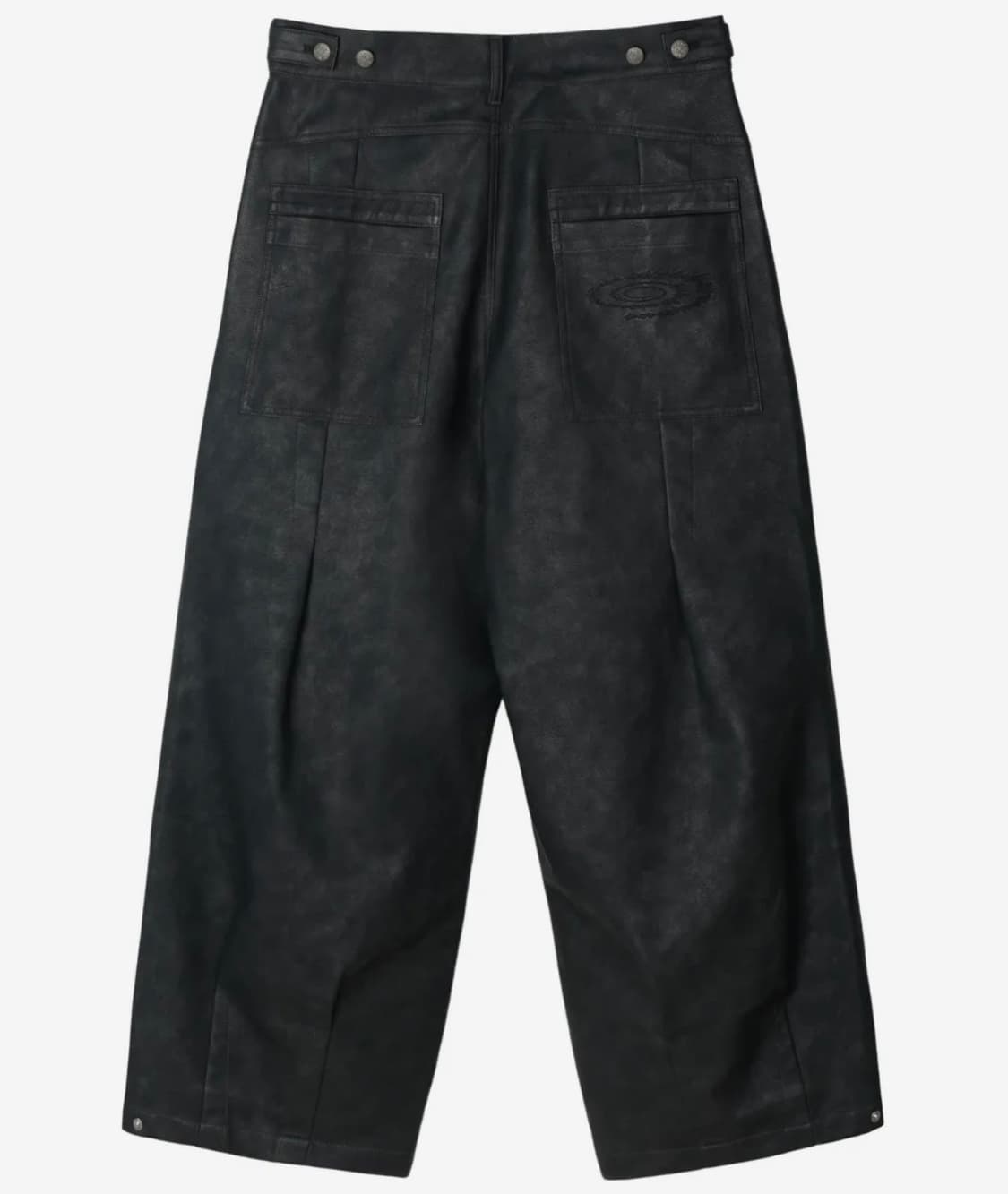 (0) 아이돈워너셀 비건 레더 팬츠 블랙 상품이미지4