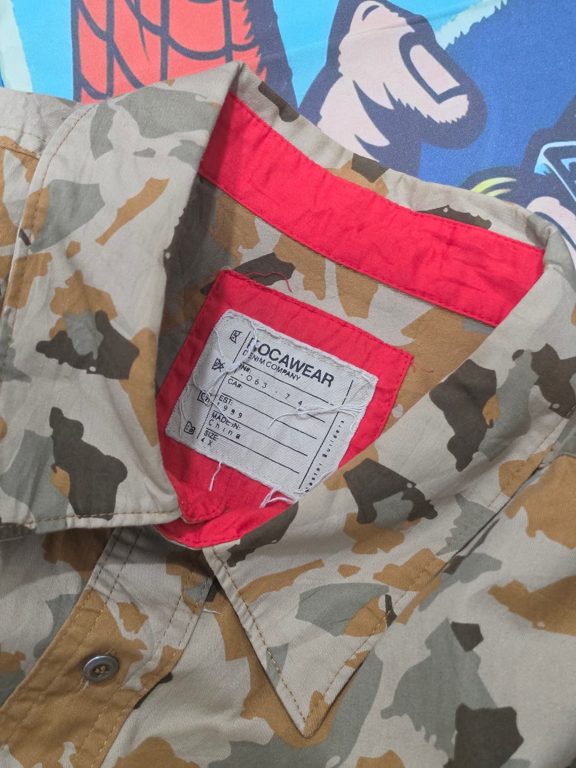 ROCAWEAR 카모패턴 반팔셔츠 4XL  상품이미지7