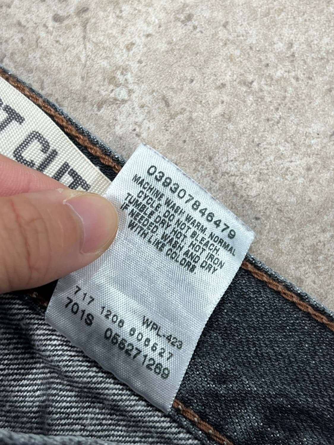 리바이스 00s 527 흑청 데님 팬츠 made in Hong kong 상품이미지5