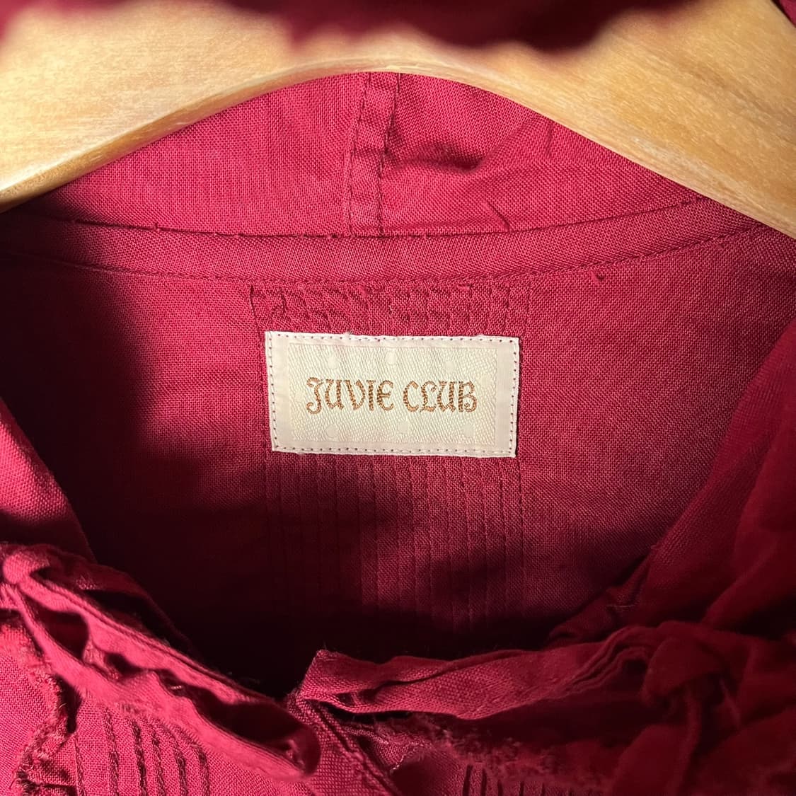 [JPN] 빈티지 레이스 프릴 코튼 후드 블라우스 상품이미지5