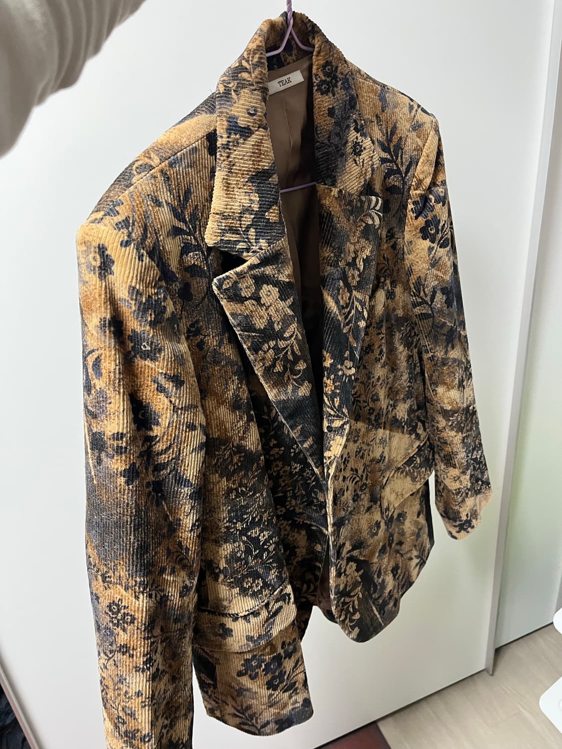 Teak 티크 플라워 코듀로이 자켓 상품이미지4