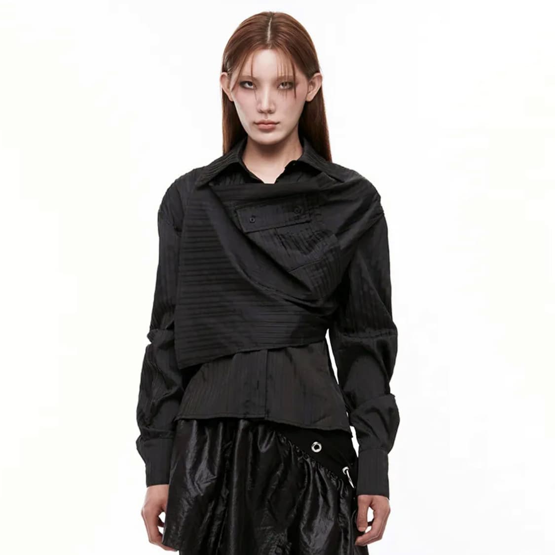 아드베스(ARTS DE BASE) 드레이핑 셔츠 프리사이즈 새상품 상품이미지2