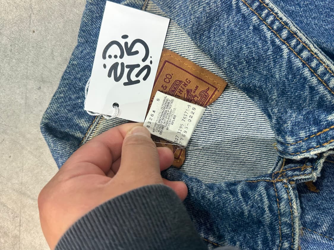 90s made in usa 리바이스 데님 트러커 자켓 상품이미지7