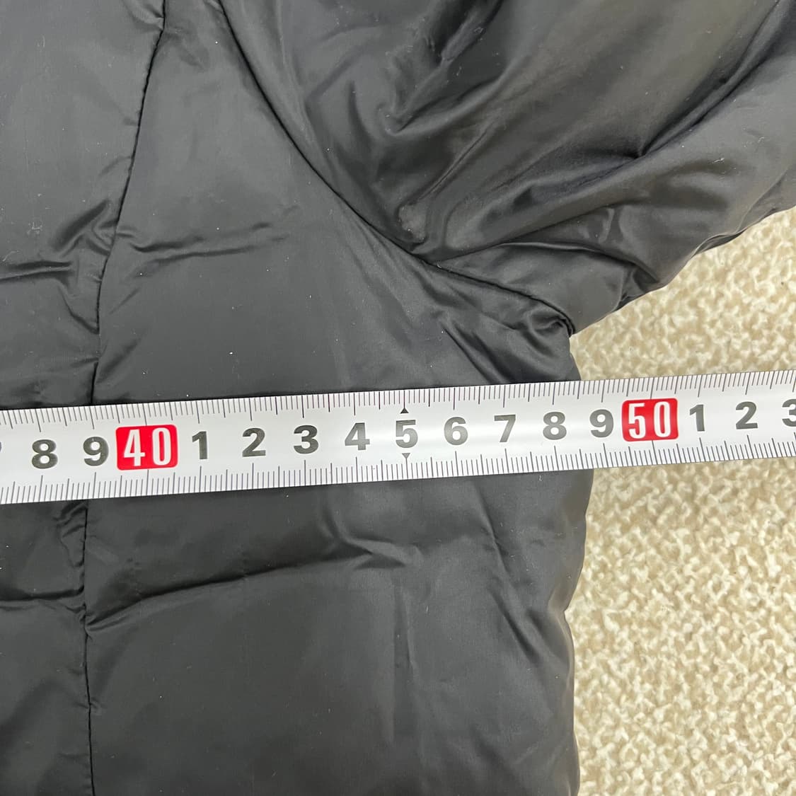 [L] 꼼뜨와데꼬또니에 블랙 퀄팅 경량 패딩 자켓 0107M1 상품이미지7