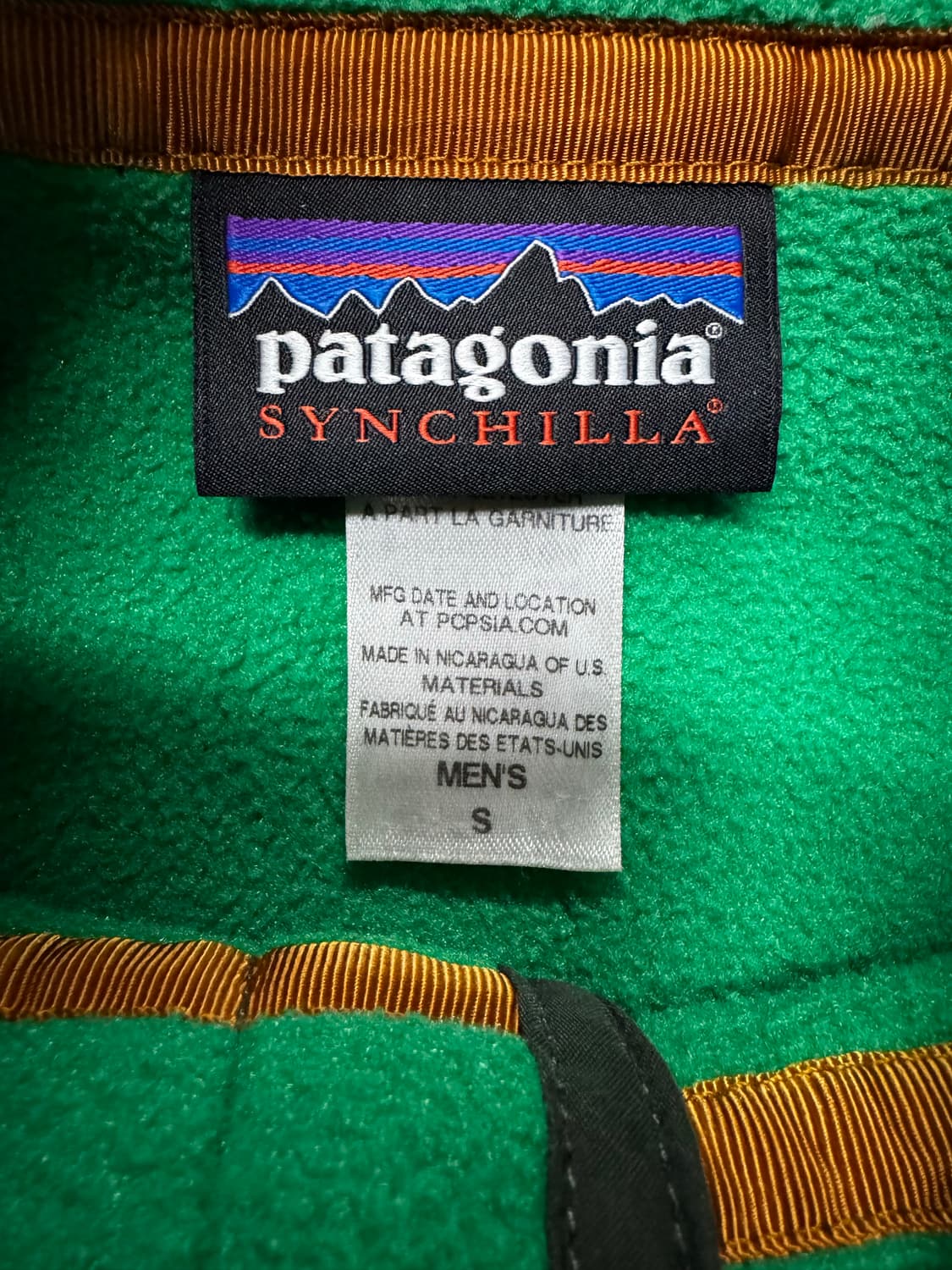 파타고니아 신칠라 컬러블록 그린니켈 S 상품이미지4