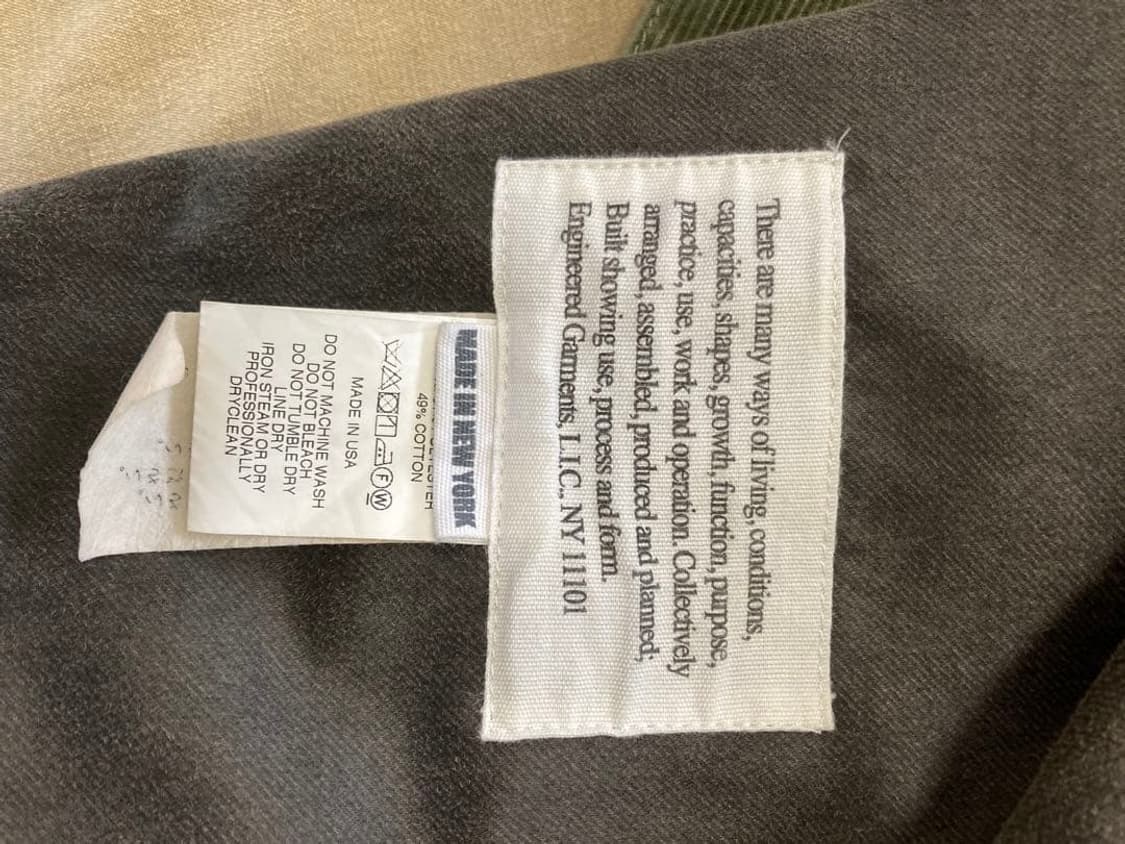  [S] 엔지니어드가먼츠 메디슨 파카 Coated twill 상품이미지5