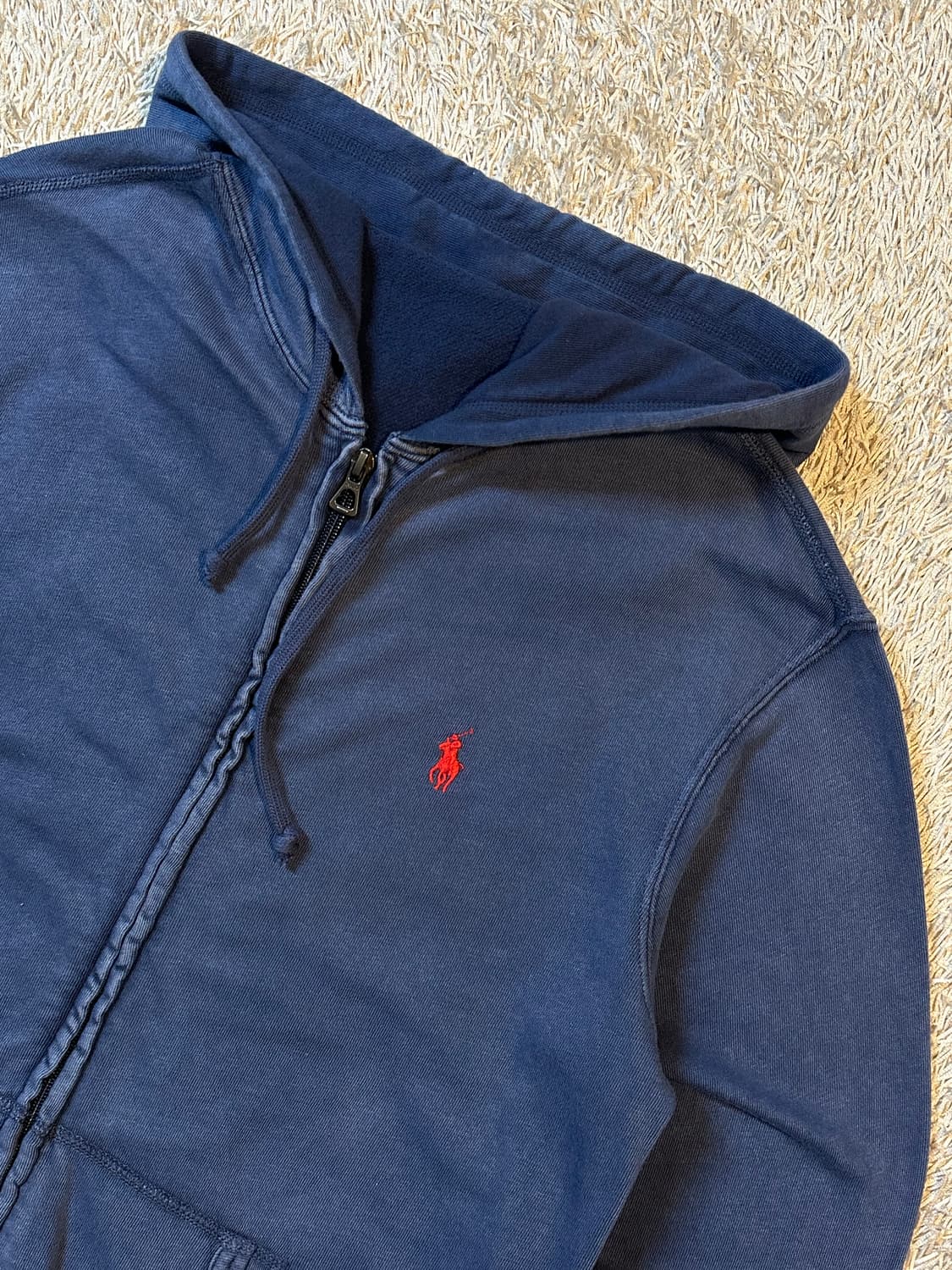 폴로 랄프로렌 신형 레드포니 스파 테리 후드집업 블루 상품이미지2