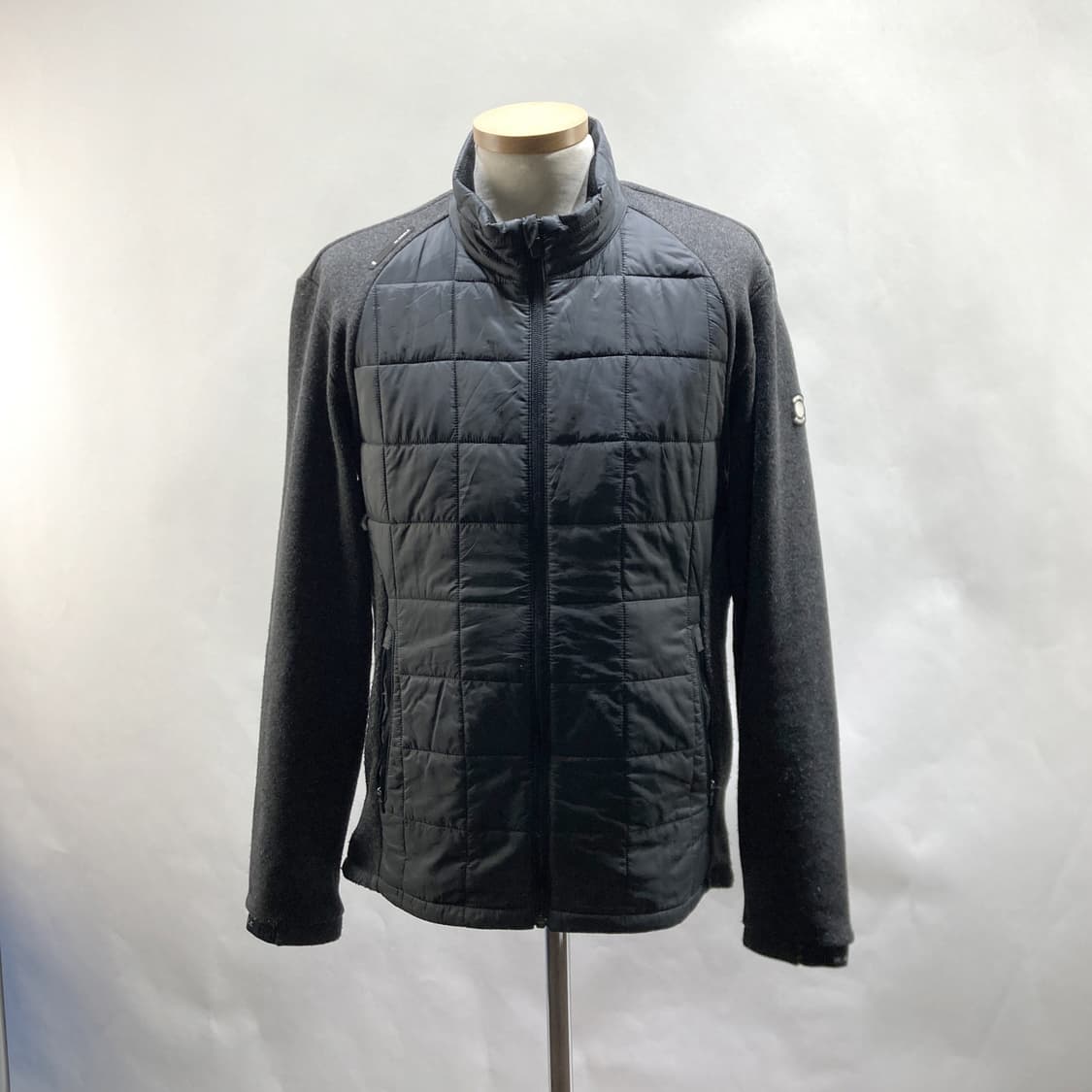 와이드앵글 남성니트경량패딩자켓 그레이 L 상품이미지1